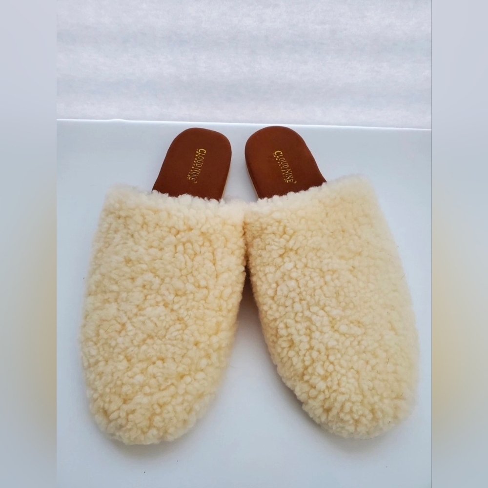 Cloud Nine Sheepskin Women's Nora Slide Slippers Mules Sz 8